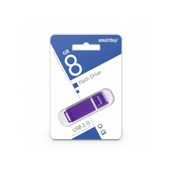 Флеш-карта SMARTBUY  8GB Quartz, USB 2.0, фиолетовая 2