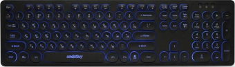 Клавиатура SMARTBUY SBK-328U-K, USB, мультимедийная, с подсветкой, черная 4