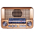 Радиоприёмник GOLON RX-7070BT, Bluetooth, FM/AM/SW, USB, TF, AUX, дерево